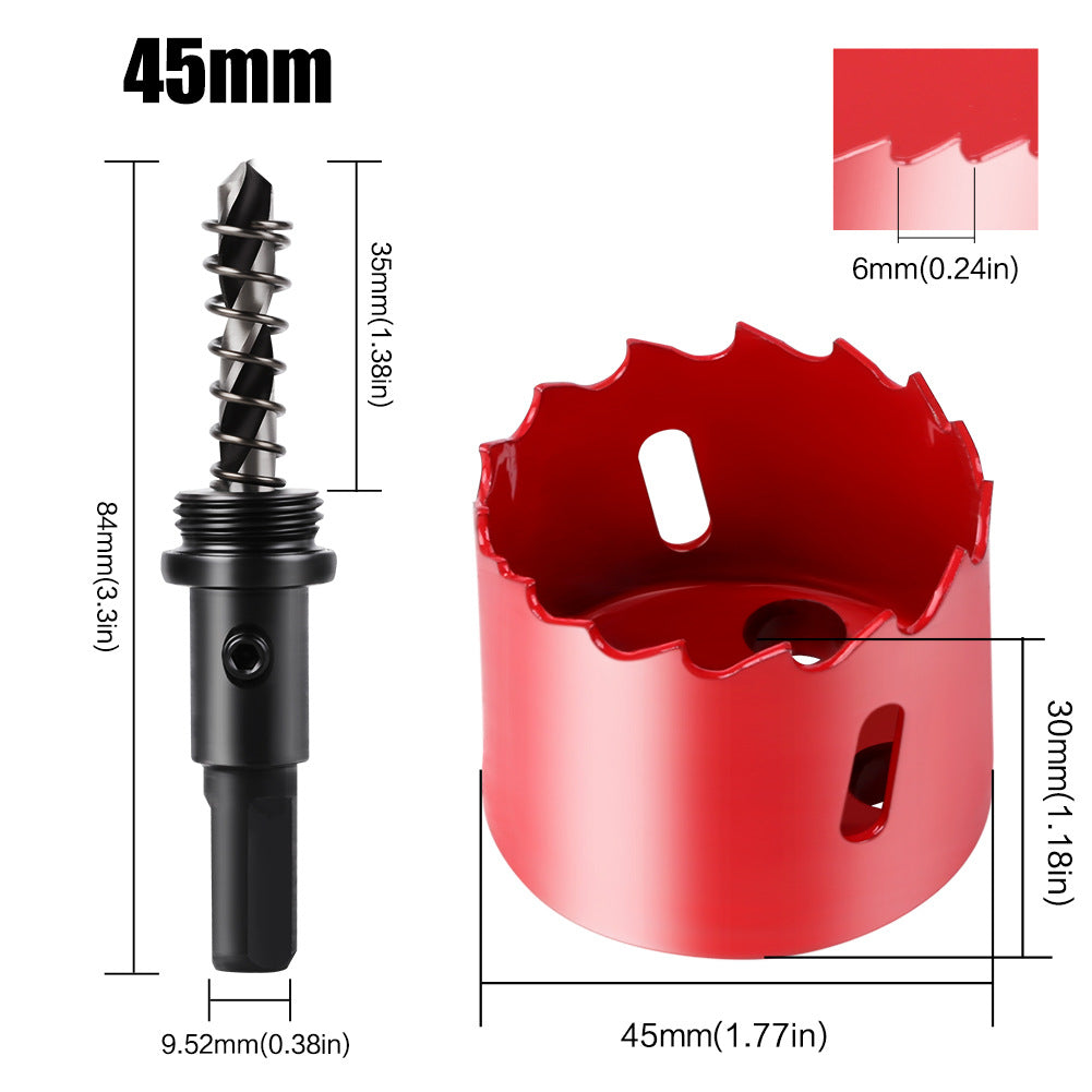 M42 Bi Metal Hole Saw Set for Wood Metal Pipe Aluminum Drywall Drilling PV Woodworking Kit