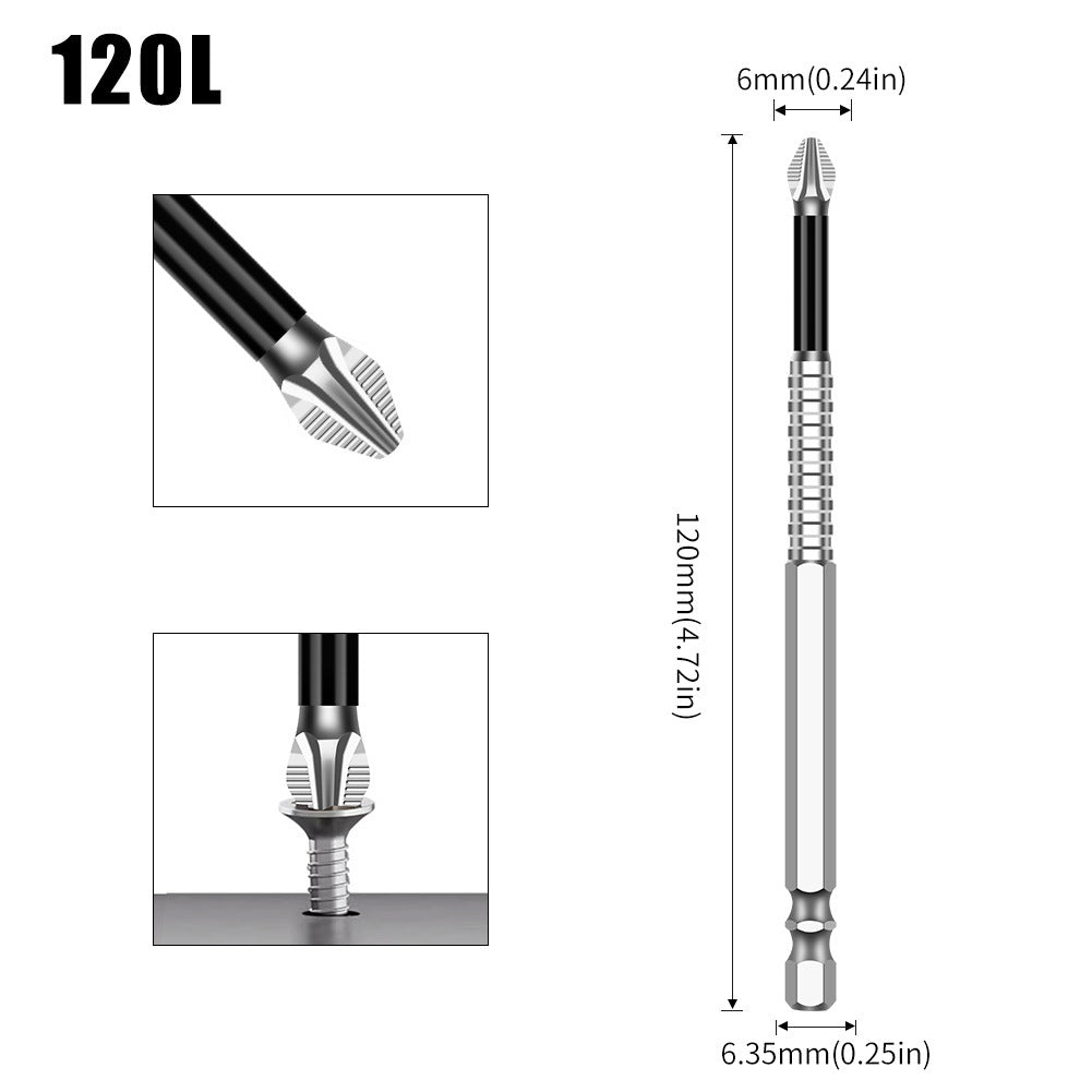 K5 anti-skid batch S2 strong magnetic 5A black anti-skid cross batch, hand drill electric screwdriver high hardness