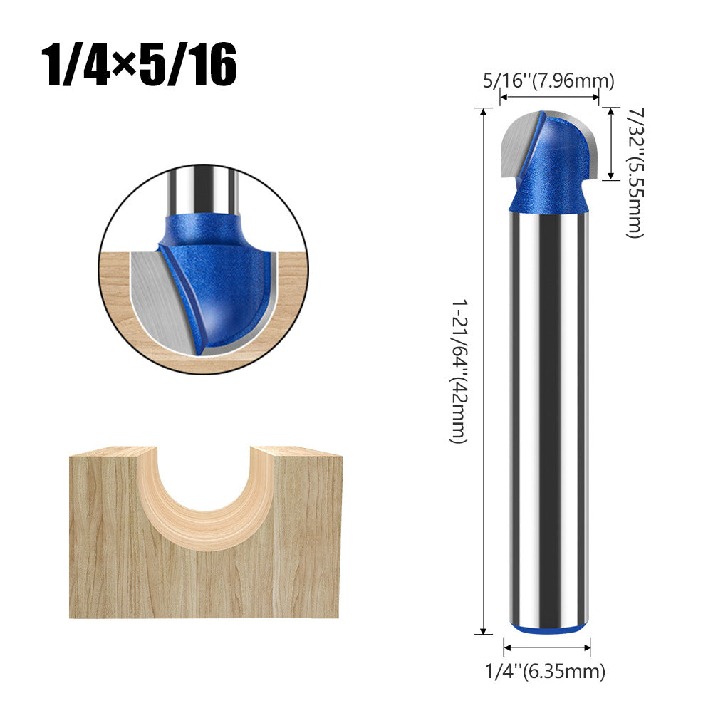 Professional grade round bottom knife, bottom digging knife, trimming machine, knife head, aluminum plastic plate slotting integrated wall folding knife