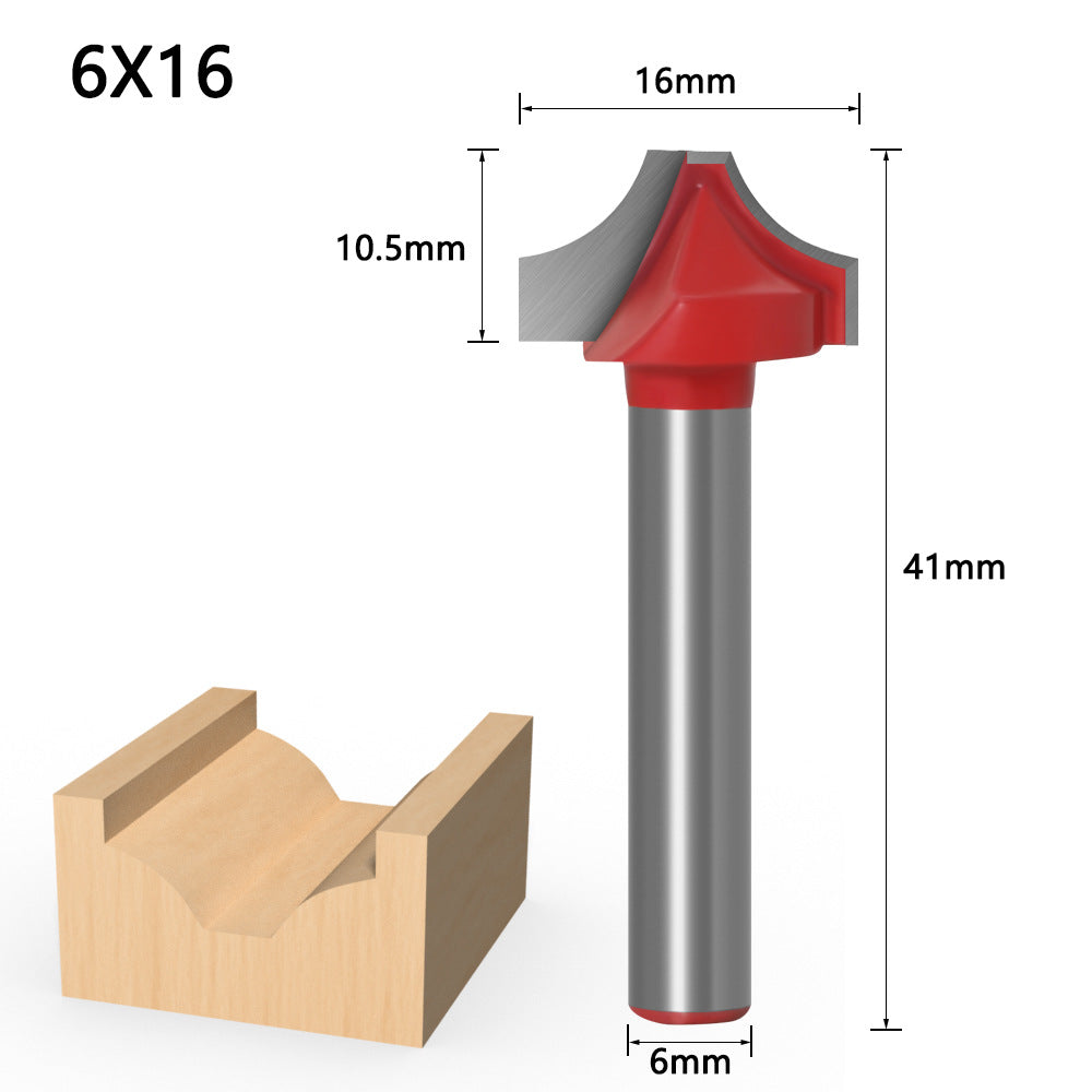 Domestic open carving knife, woodworking lace knife 1/4R knife, carving machine woodworking knife, double R woodworking open knife
