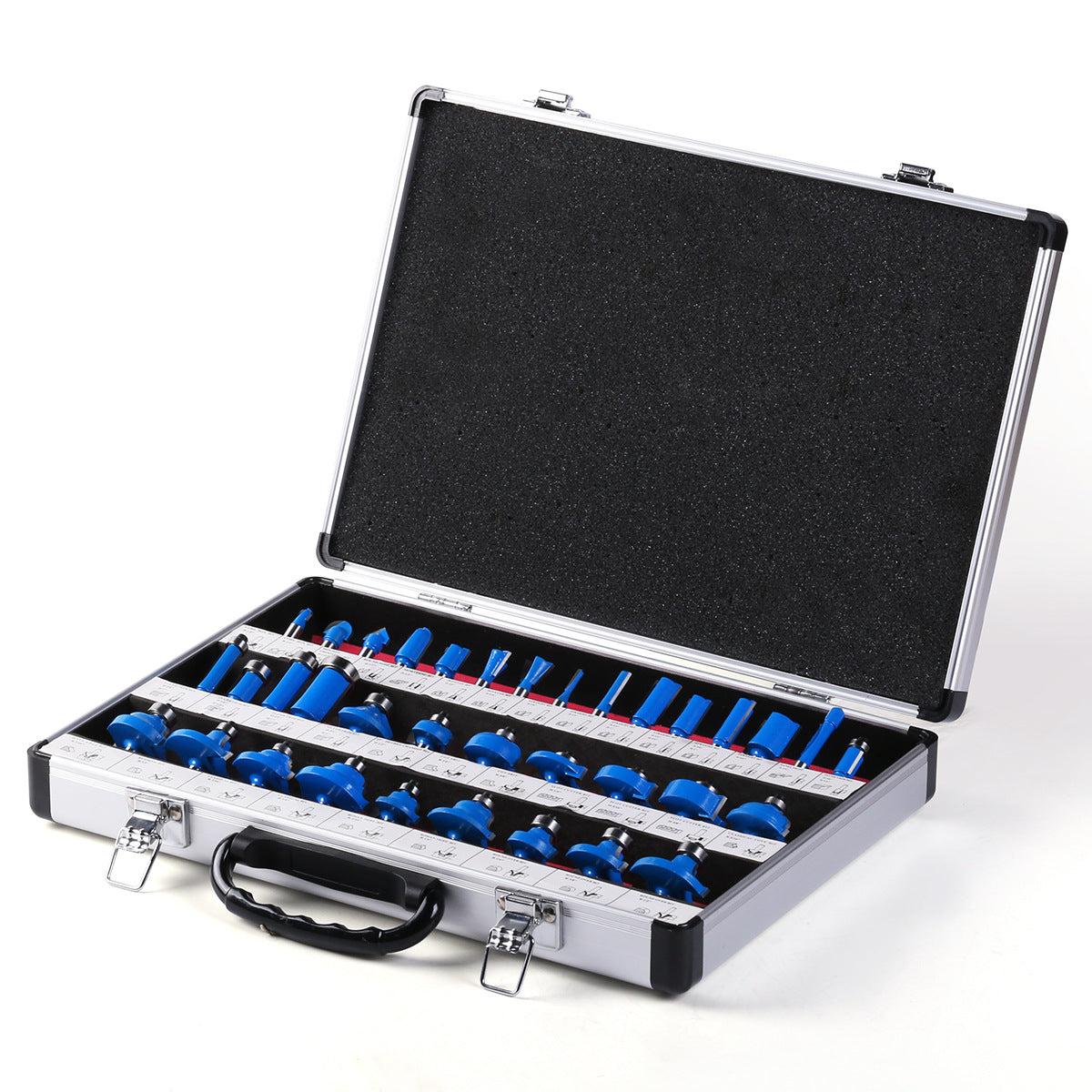 35-Piece set 1/4 handle blue window aluminum box woodworking milling cutter trimming knife fillet knife bevel knife fillet knife DIY worker