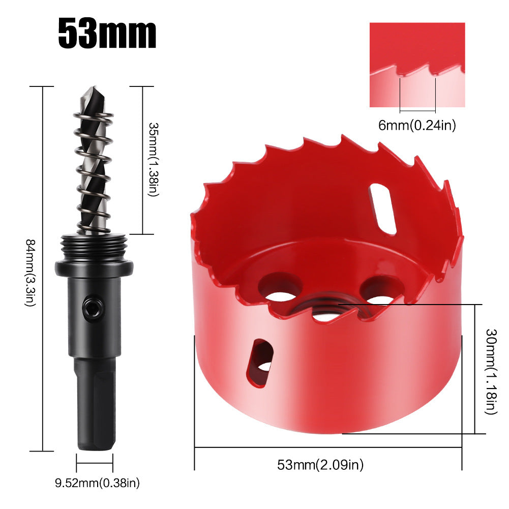 M42 Bi Metal Hole Saw Set for Wood Metal Pipe Aluminum Drywall Drilling PV Woodworking Kit