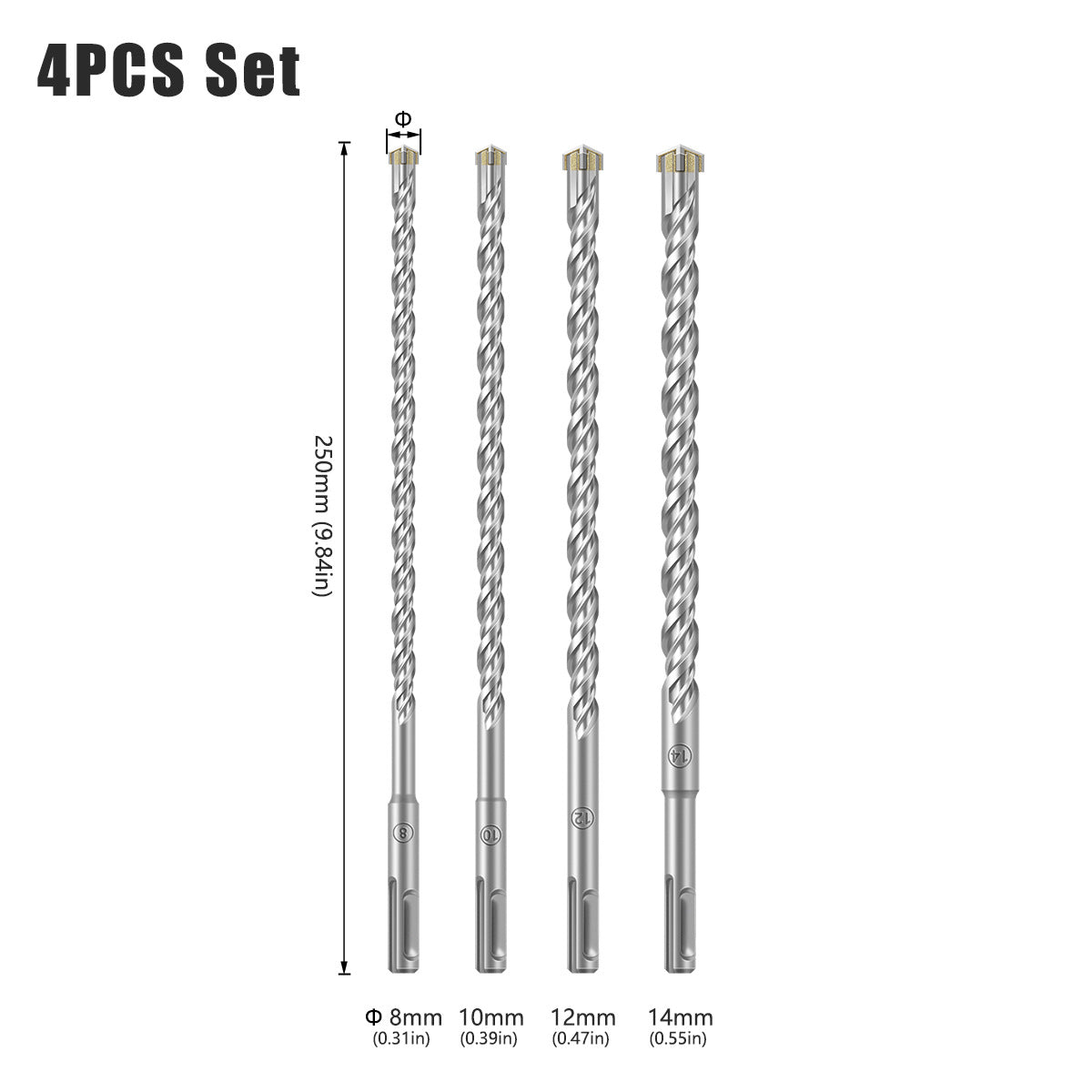 Cross Drill Bit Alloy Electric Hammer Drill Concrete Through Wall Hole Impact Drill Bit, Wall Hole Drill, Electric Hammer Drill Bit