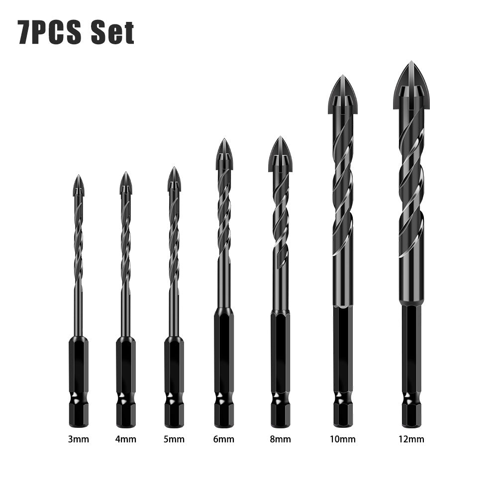 Special drill for tile drilling, tile puncher, glass cement concrete alloy, high hardness triangular overlord drill
