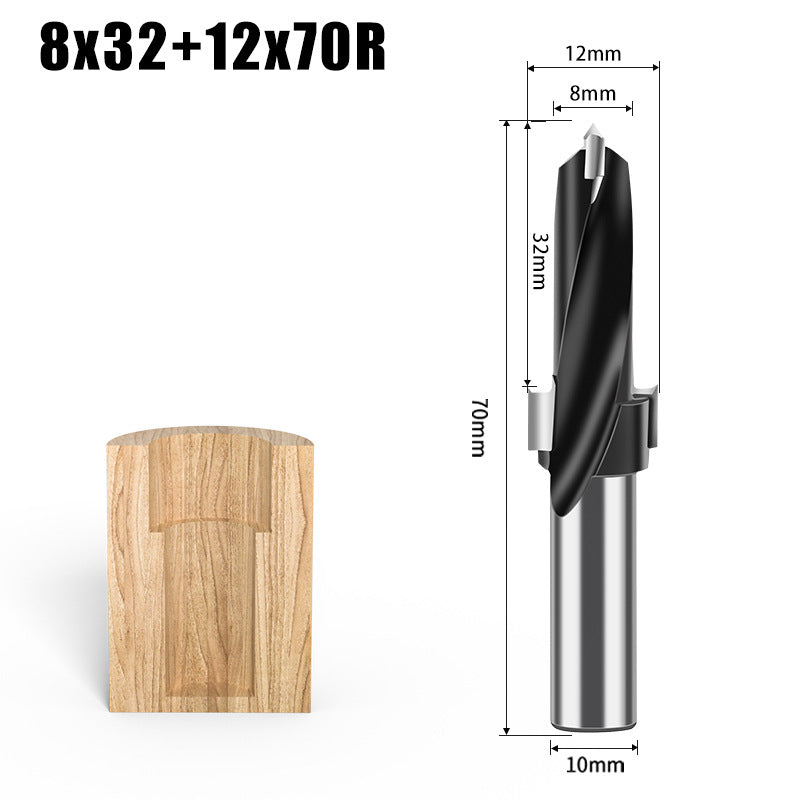 Step Drill Three-in-One Drill Secondary Drill Alloy Woodworking Step Drill Side Hole Machine Drill Bag Countersunk Hole Woodworking Row Drill Bit
