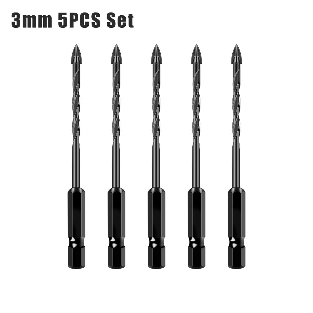 Special drill for tile drilling, tile puncher, glass cement concrete alloy, high hardness triangular overlord drill