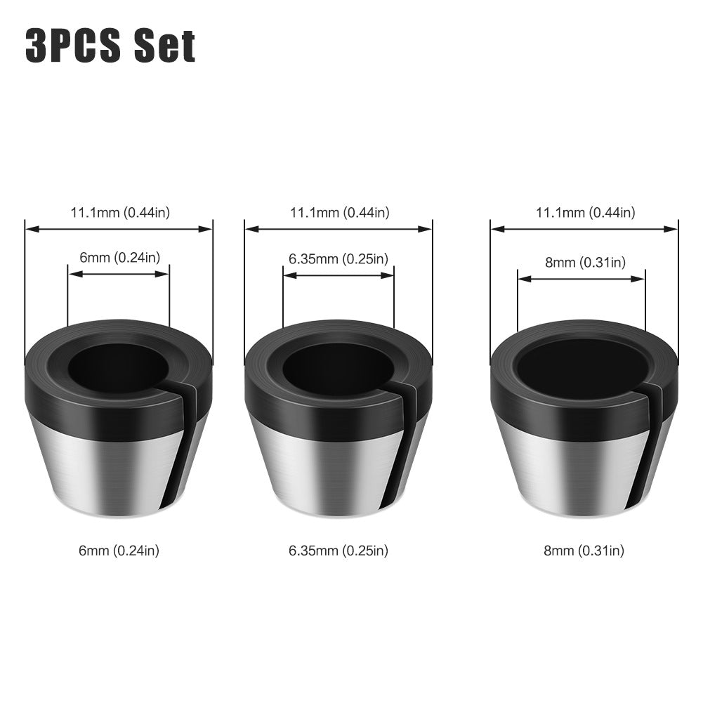 6mm8mm trimmer nut chuck, chuck nut set mill conversion sleeve, milling cutter accessories jacket