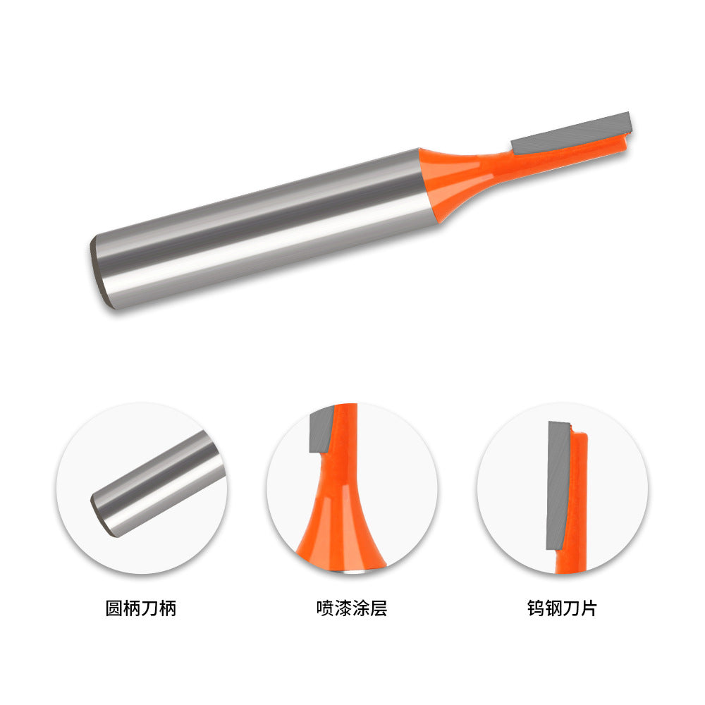 8 handle single blade straight knife slotting knife notch knife, trimming machine head, woodworking milling cutter set