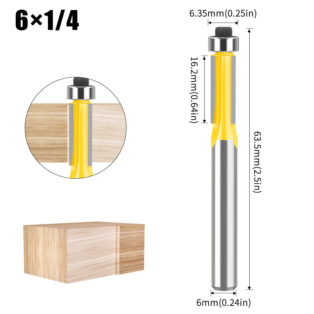 Three-blade trimming knife woodworking router milling woodworking milling cutter trimming machine milling cutter imitation slotting knife trimming knife