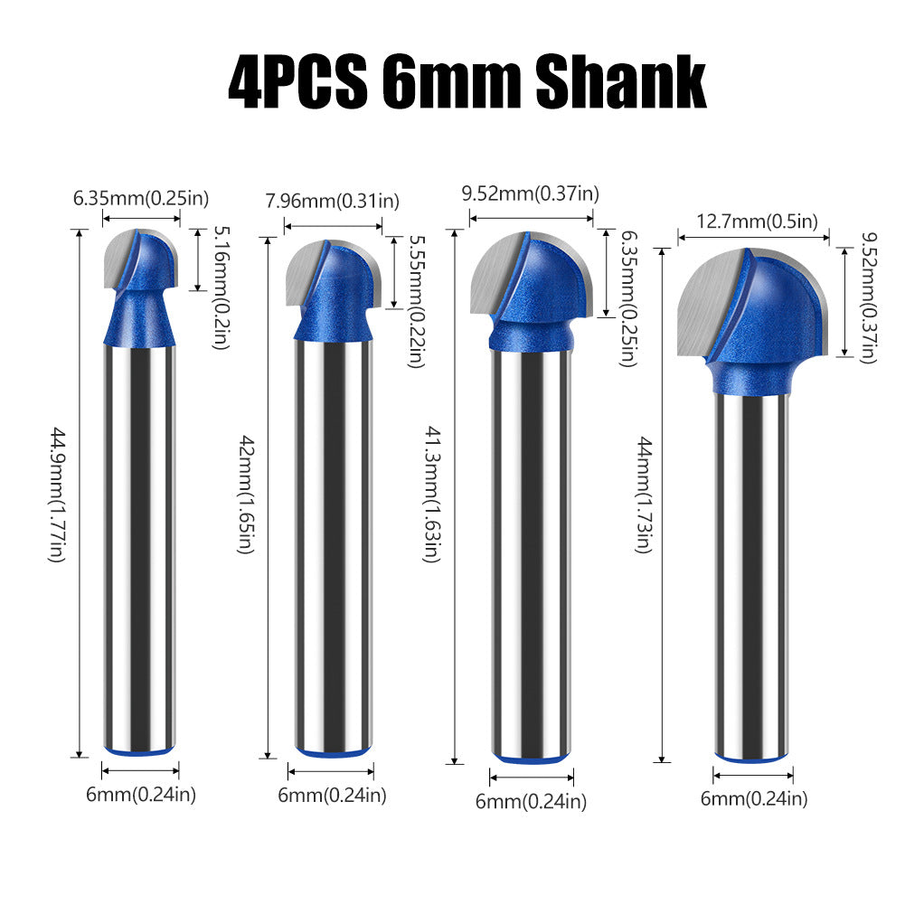 6Mm handle professional grade round bottom knife digging bottom knife trimming machine knife head aluminum plastic plate slotting integrated wall folding knife