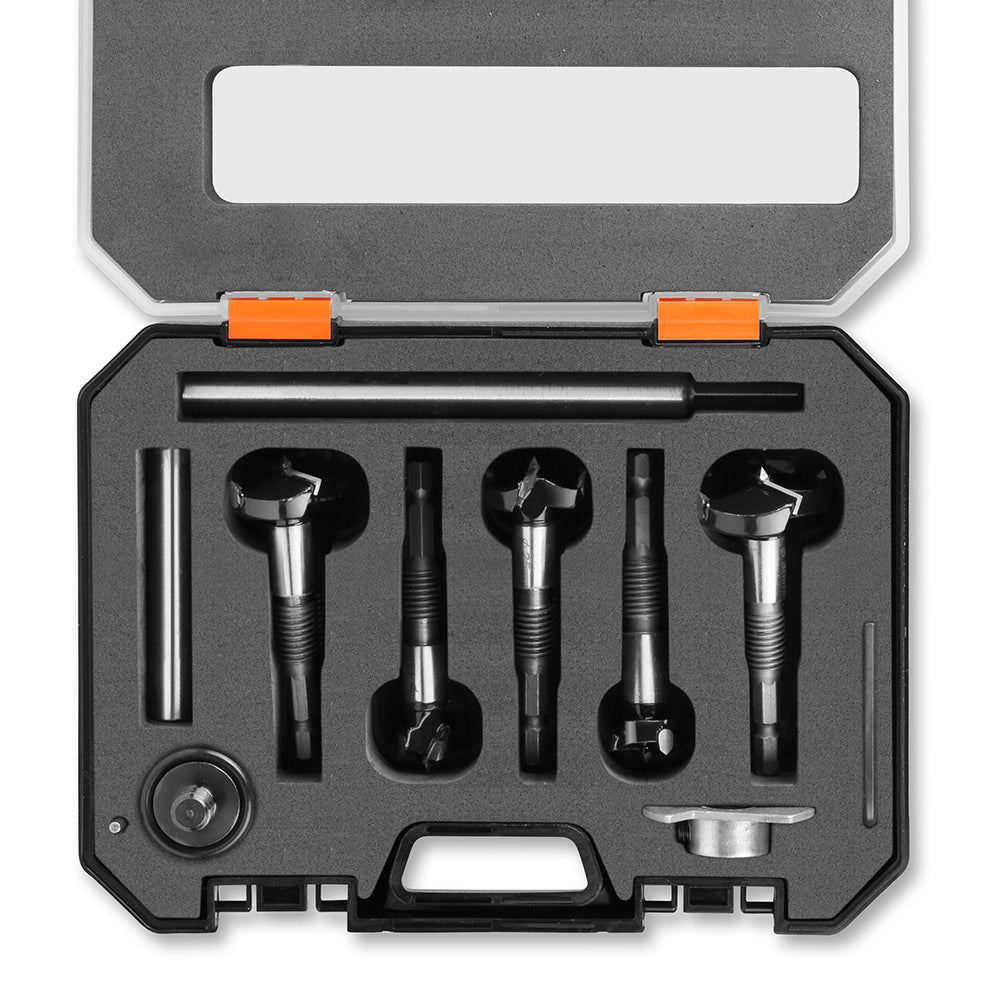 Multifunctional, woodworking hole opener, external thread flat wing drill, extended limit wooden board hand drill, reaming drill bit