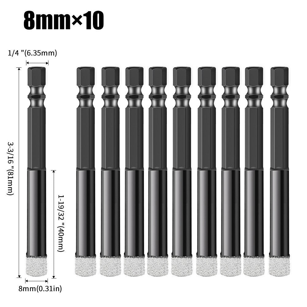 Emery professional stone hole opener, ceramic tile marble dry drilling bit, stone slate drilling bit