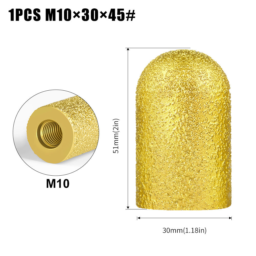 Brazing M10, M14 arc grinding wheel grinding head quartz stone stone tile angle grinder milling cutter polishing and trimming
