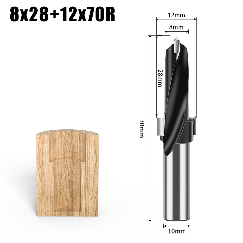 Step Drill Three-in-One Drill Secondary Drill Alloy Woodworking Step Drill Side Hole Machine Drill Bag Countersunk Hole Woodworking Row Drill Bit