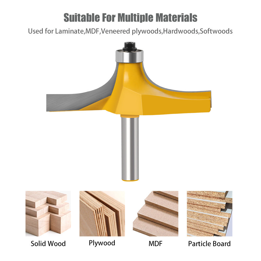 Sound edge knife 8 handle armrest line table edge tungsten steel table edge knife door plate line knife rounded corner engraving machine woodworking milling cutter