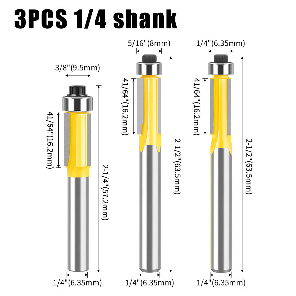 Three-blade trimming knife woodworking router milling woodworking milling cutter trimming machine milling cutter imitation slotting knife trimming knife