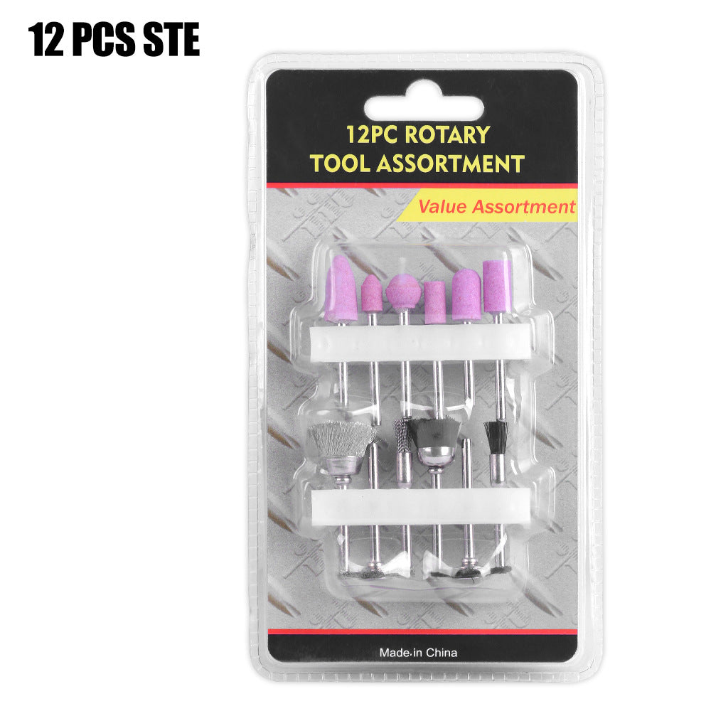 12Pcs grinding head electric grinder accessories, group set, electric grinding head cutting and polishing combination grinding wheel grinding head