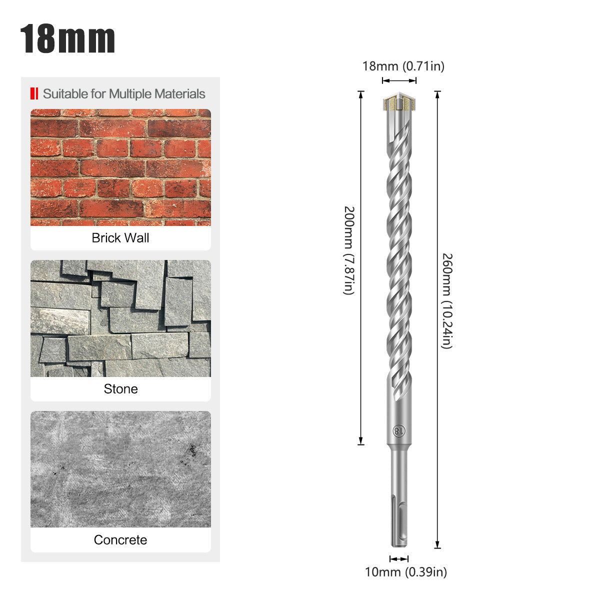 Cross Drill Bit Alloy Electric Hammer Drill Concrete Through Wall Hole Impact Drill Bit, Wall Hole Drill, Electric Hammer Drill Bit