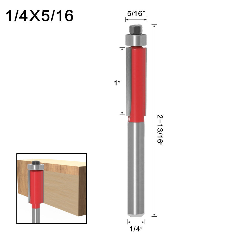 Woodworking trimming knife carving woodworking milling cutter trimming machine cutter head 1/2 1/4 handle cutter head alloy trimming knife woodworking