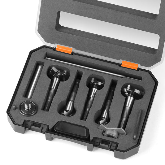 Multifunctional, woodworking hole opener, external thread flat wing drill, extended limit wooden board hand drill, reaming drill bit