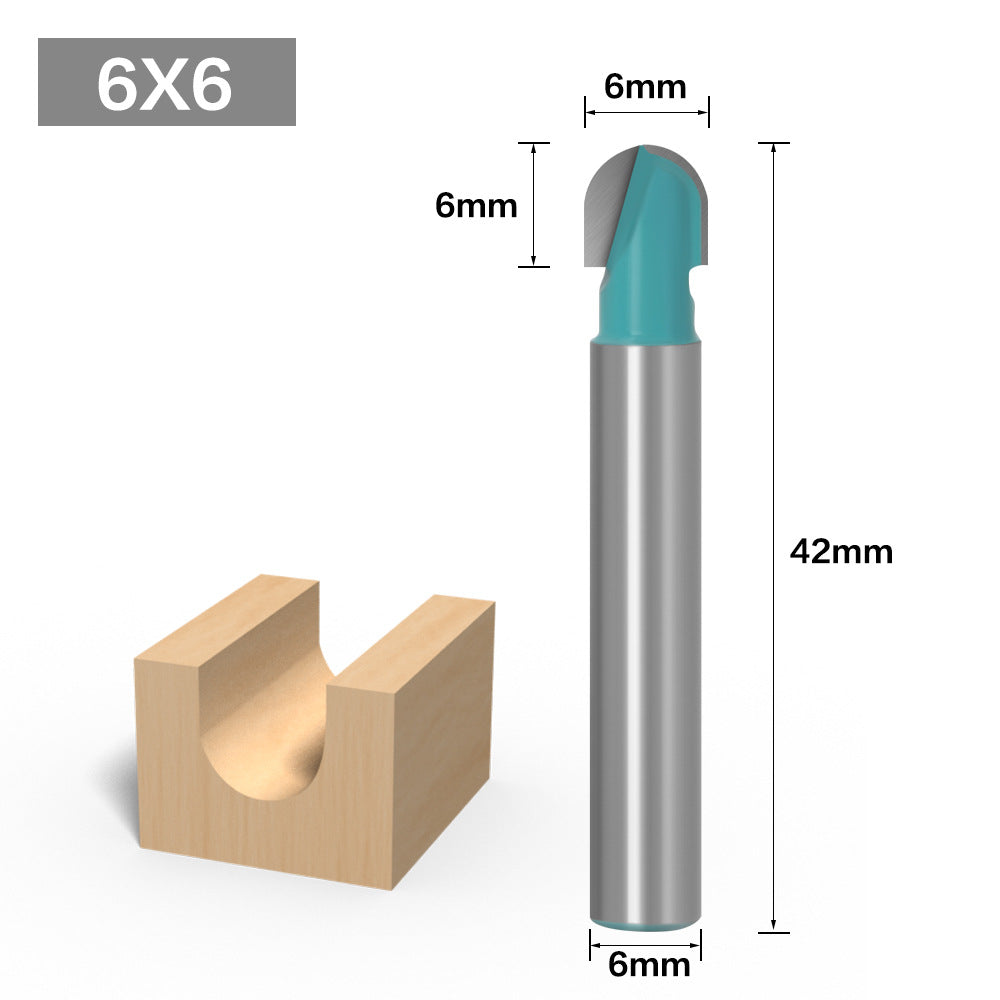 6 handle round bottom lace knife round head knife woodworking semicircular relief knife ball head computer engraving machine ball knife, lace knife