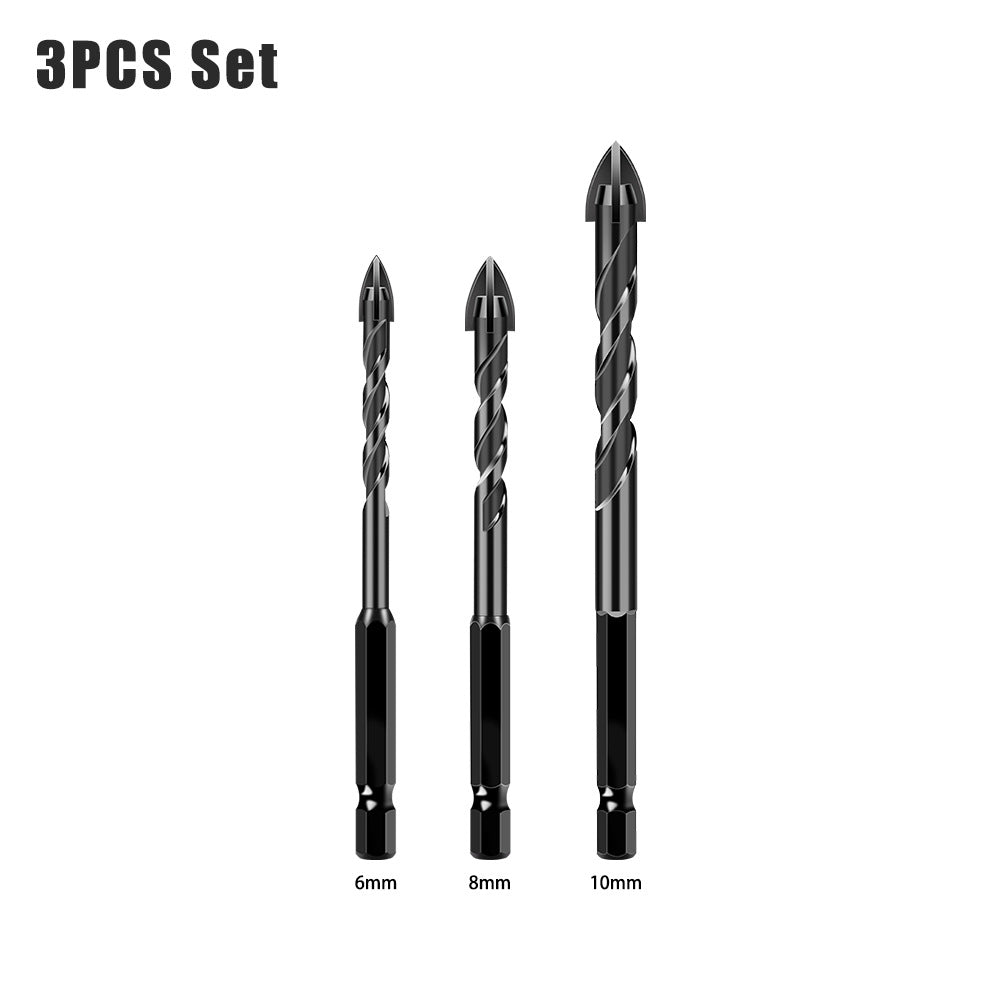 Special drill for tile drilling, tile puncher, glass cement concrete alloy, high hardness triangular overlord drill