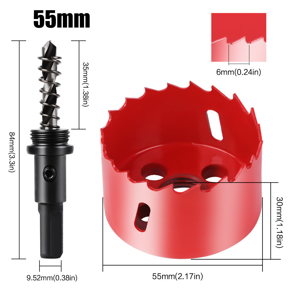 M42 Bi Metal Hole Saw Set for Wood Metal Pipe Aluminum Drywall Drilling PV Woodworking Kit