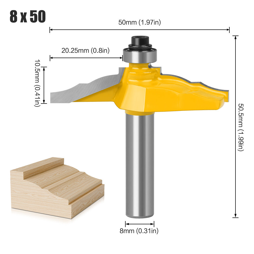 8Mm handle line cutter Lace router Line cutter Cabinet door panel woodworking engraving knife Gong knife