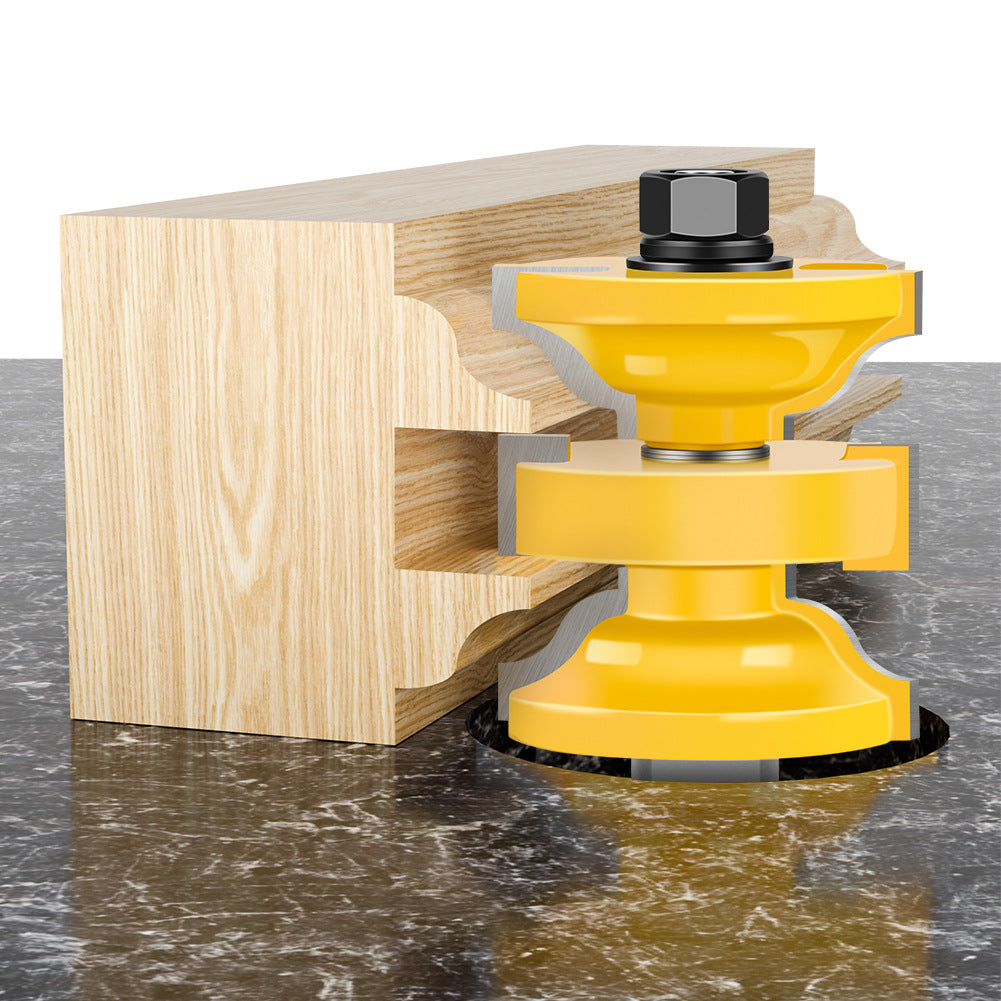 Three-piece set of door panel knives, door frame tenon knives, one-time forming, solid wood door knives, cabinet door panel knives, tenon knives, splicing