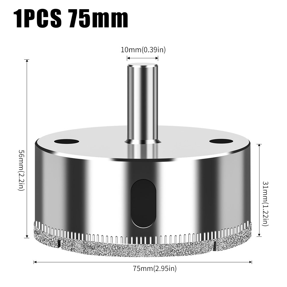 Diamond high-quality integrated steel glass drill bit, tile wall marble hole punch, electroplated drill bit glass opening