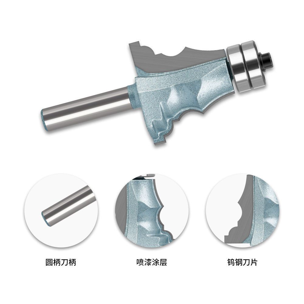Door bucket line knife Woodworking line knife 1/2 handle 8 handle armrest knife Cabinet line armrest knife Double bearing line knife