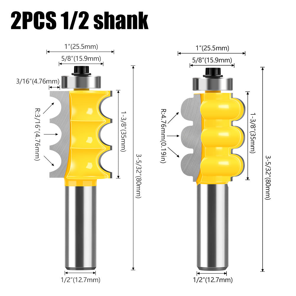 8Mm handle three bead knife three ball knife fancy line knife ball head knife cabinet line knife decorative woodworking milling cutter