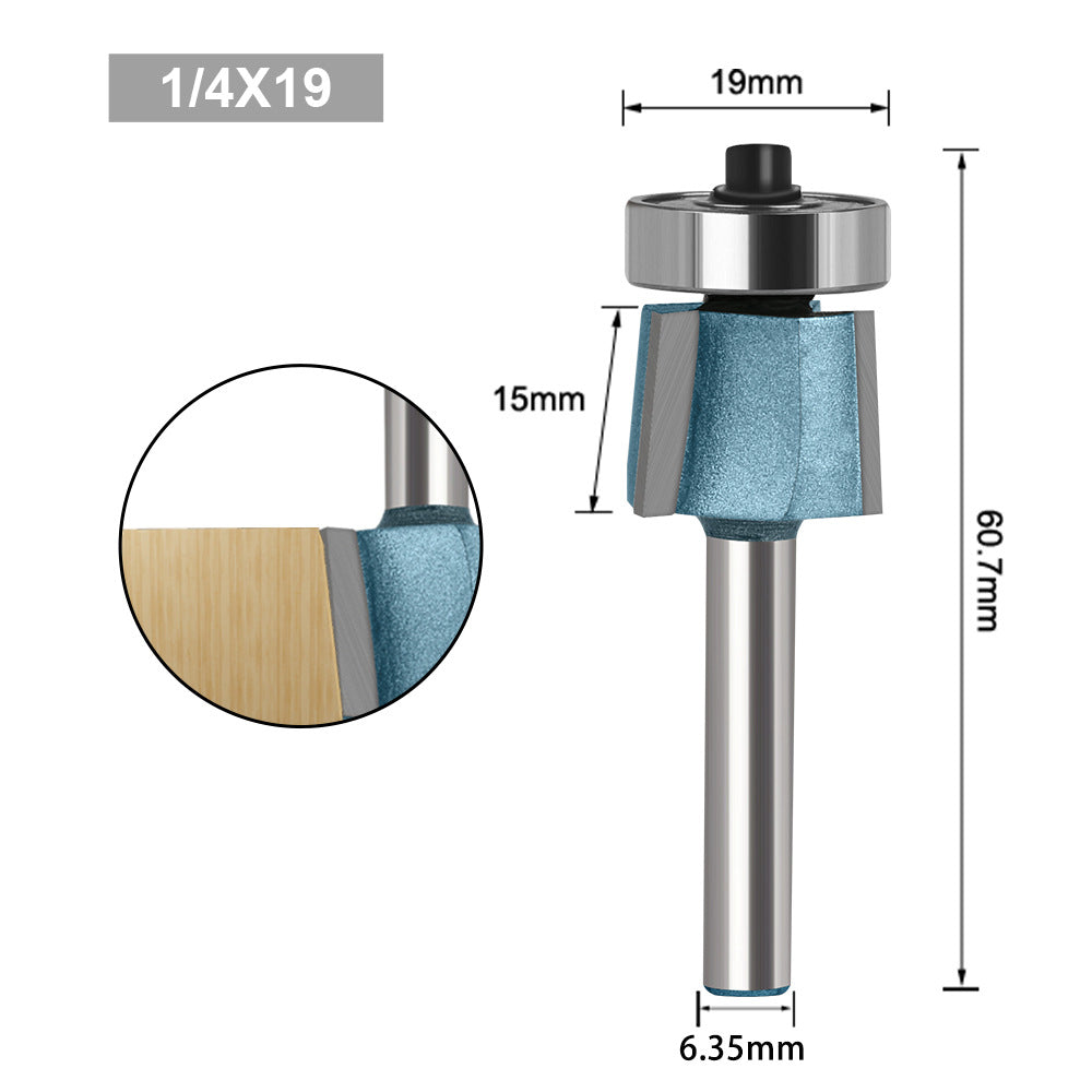 8 degree oblique trimming knife three-blade oblique trimming knife edge banding machine head chamfering knife R angle cutter head