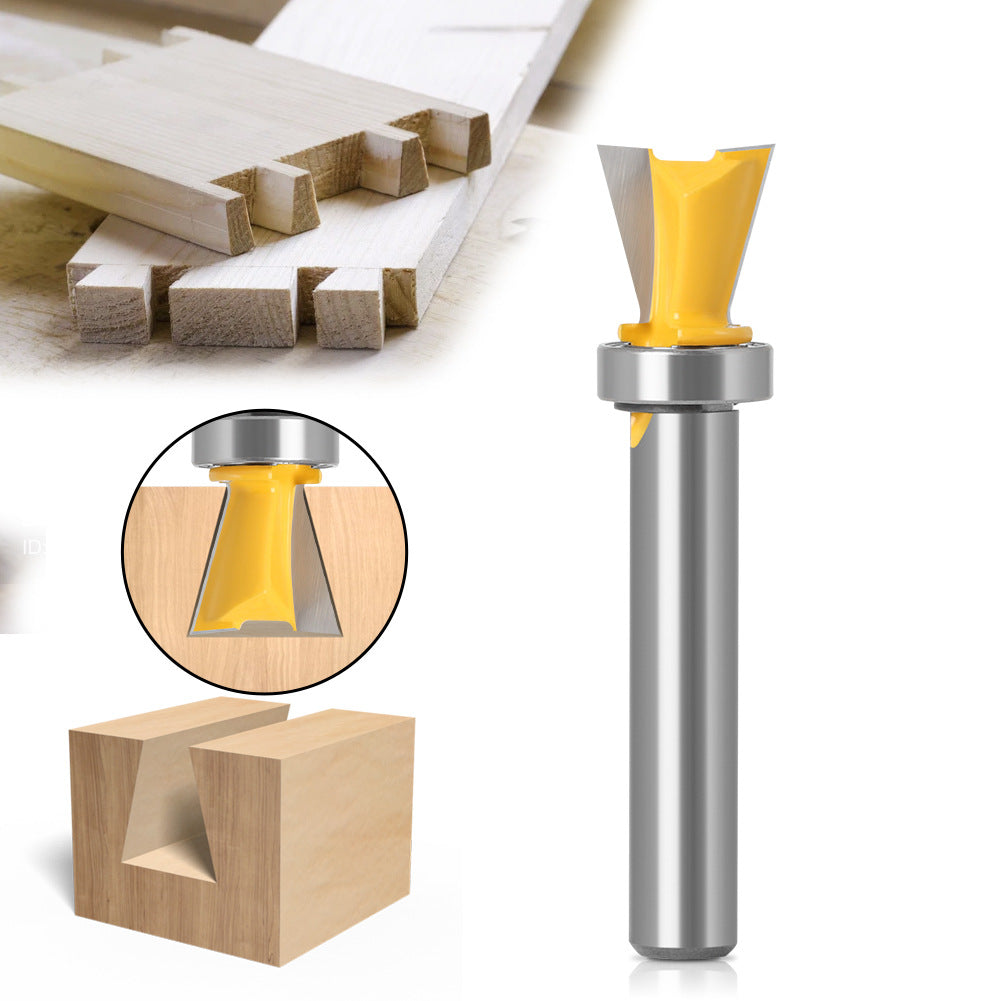 8 handle imitation dovetail woodworking milling cutter bearing dovetail cutter slotting cutter beehive cutter tenon cutter woodworking puzzle cutter