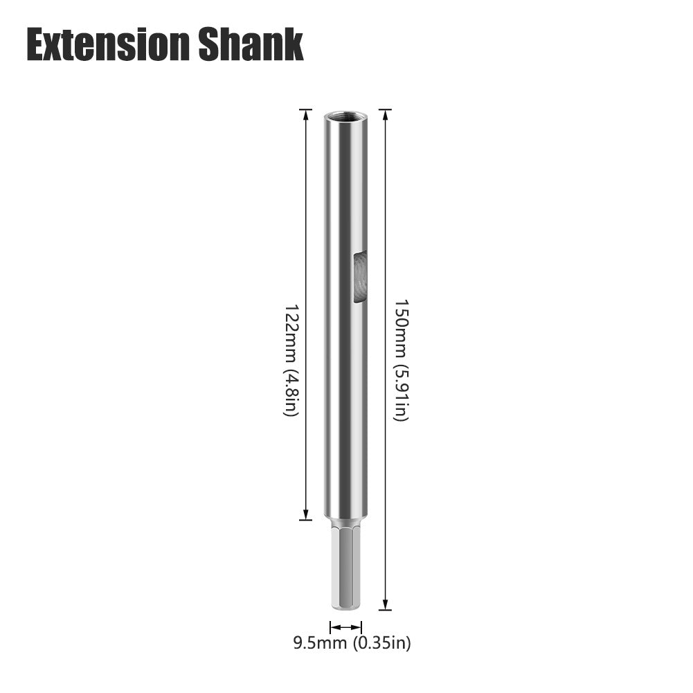 Multifunctional, woodworking hole opener, external thread flat wing drill, extended limit wooden board hand drill, reaming drill bit