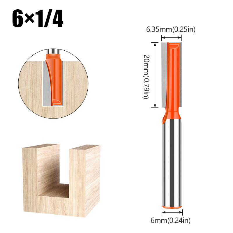 6Mm woodworking bottom cleaning knife slotting knife woodworking milling cutter notch knife edge trimming machine cutter head grooving straight cutter head