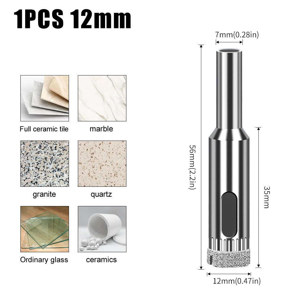 Diamond high-quality integrated steel glass drill bit, tile wall marble hole punch, electroplated drill bit glass opening
