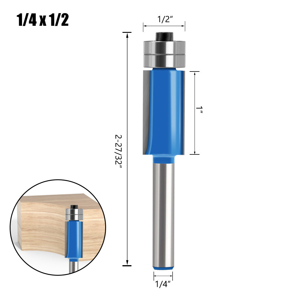 4-Piece head double bearing trimming machine woodworking side milling cutter trimming knife decoration furniture cutter head engraving