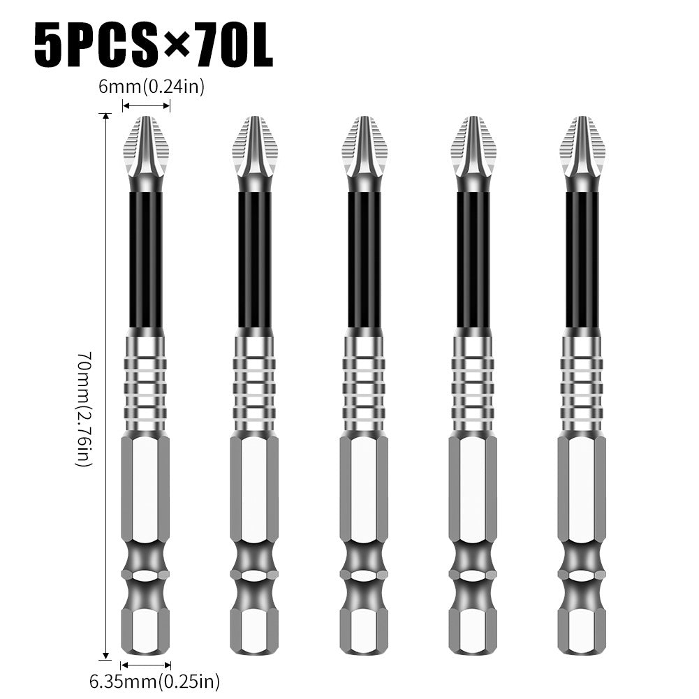 K5 anti-skid batch S2 strong magnetic 5A black anti-skid cross batch, hand drill electric screwdriver high hardness