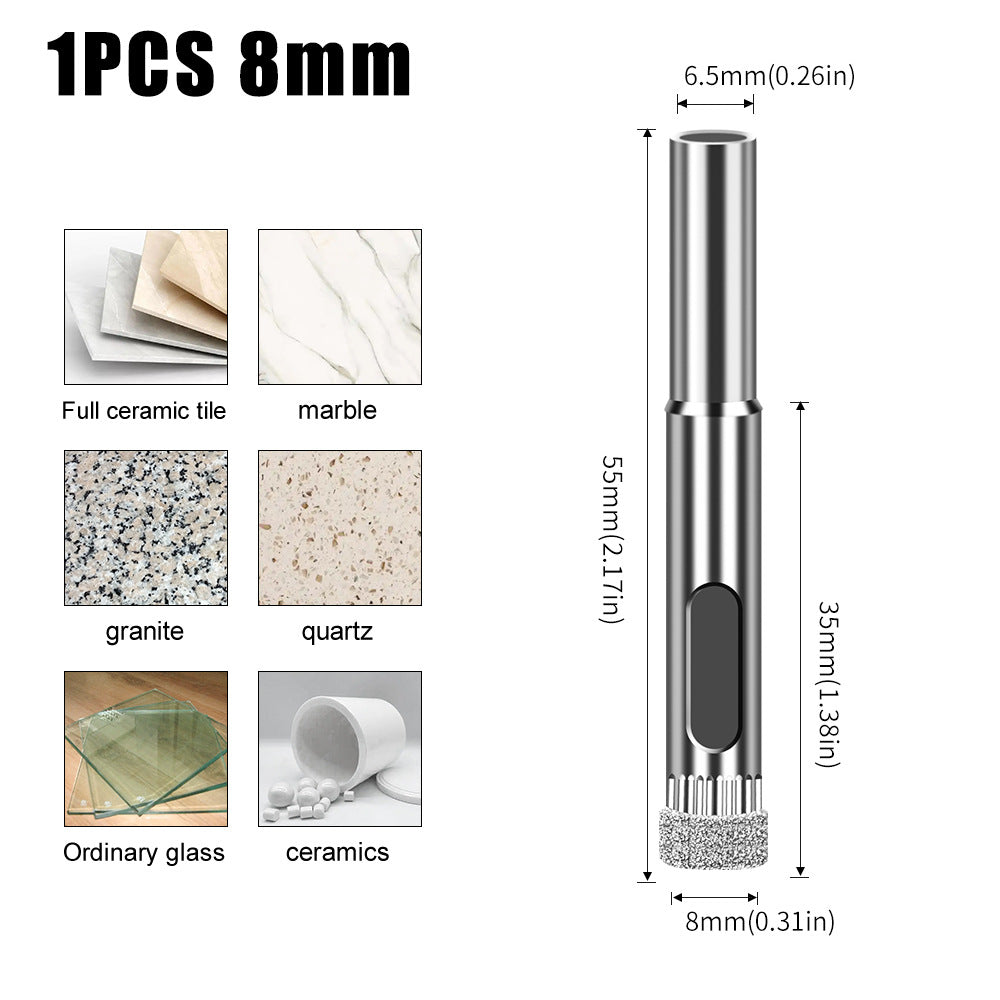 Diamond high-quality integrated steel glass drill bit, tile wall marble hole punch, electroplated drill bit glass opening