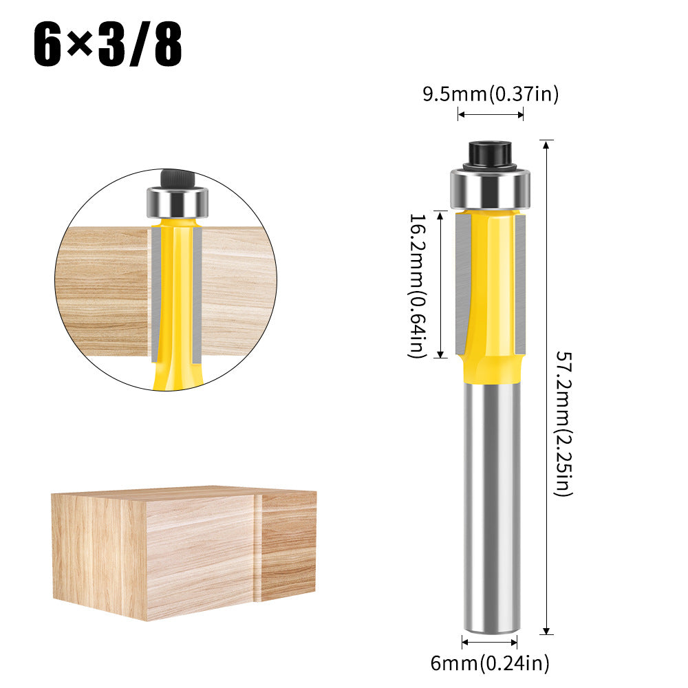 Three-blade trimming knife woodworking router milling woodworking milling cutter trimming machine milling cutter imitation slotting knife trimming knife