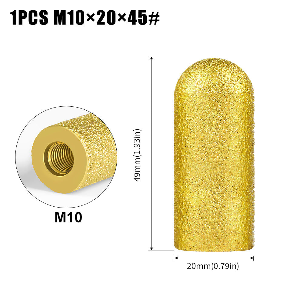 Brazing M10, M14 arc grinding wheel grinding head quartz stone stone tile angle grinder milling cutter polishing and trimming