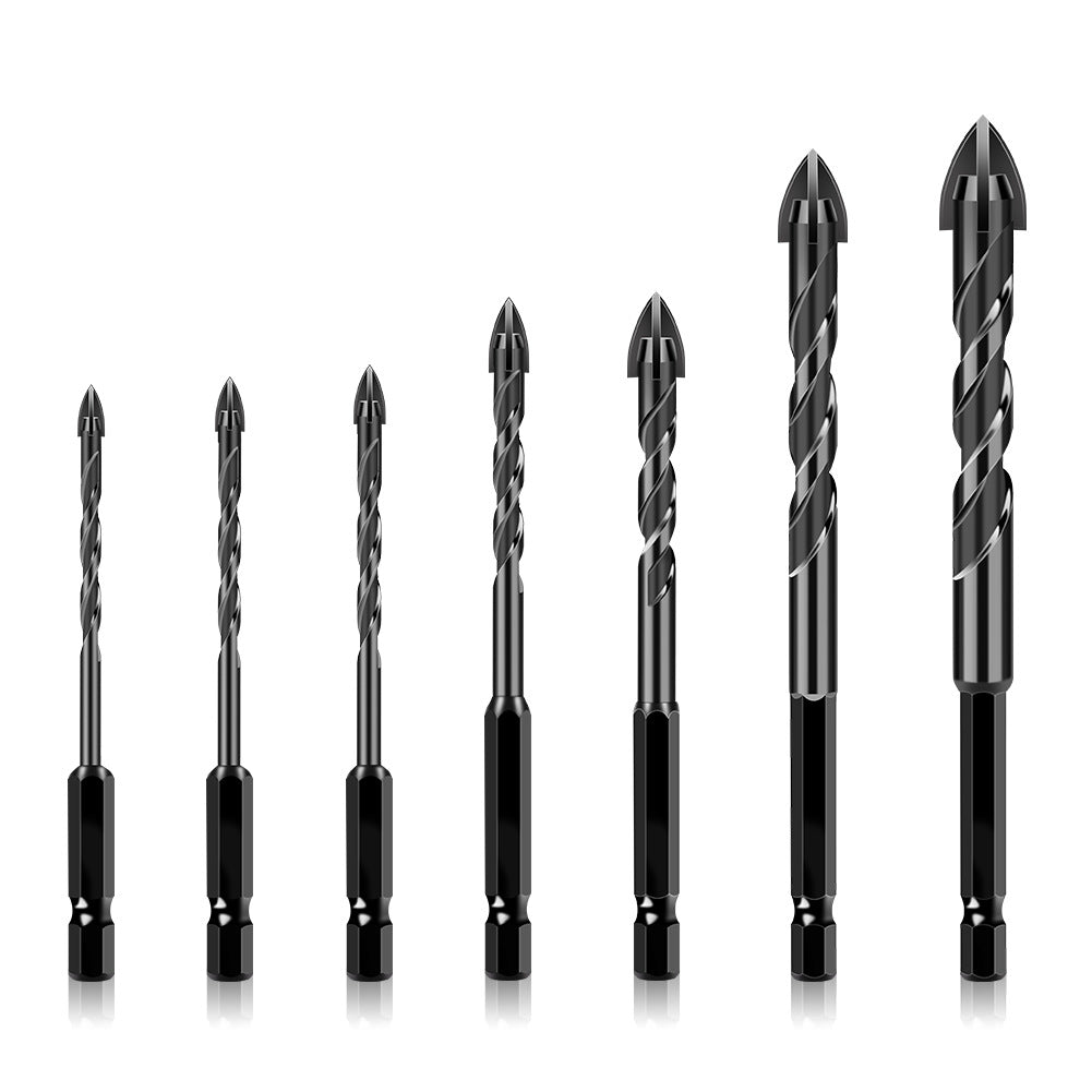 Special drill for tile drilling, tile puncher, glass cement concrete alloy, high hardness triangular overlord drill