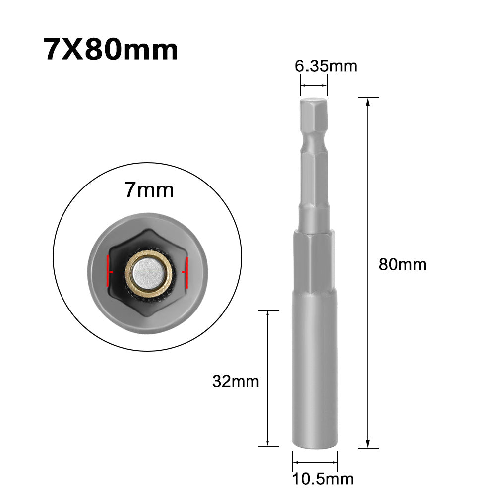 Hexagonal Shank Deepening Sleeve Pneumatic Deepening Sleeve Inner Hexagonal Wind Head Nut Quick Sleeve Tool