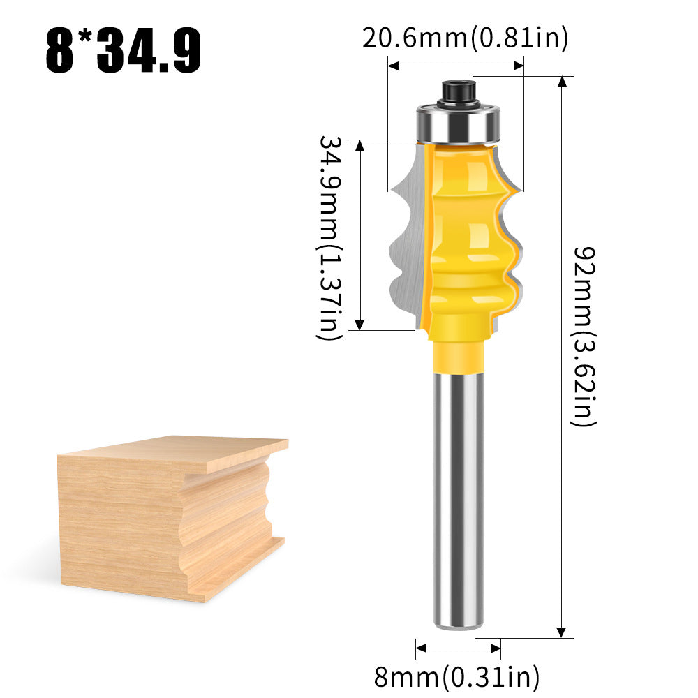 3-Piece photo frame cutter woodworking milling cutter set panel cutter European photo frame line cutter classical line cutter