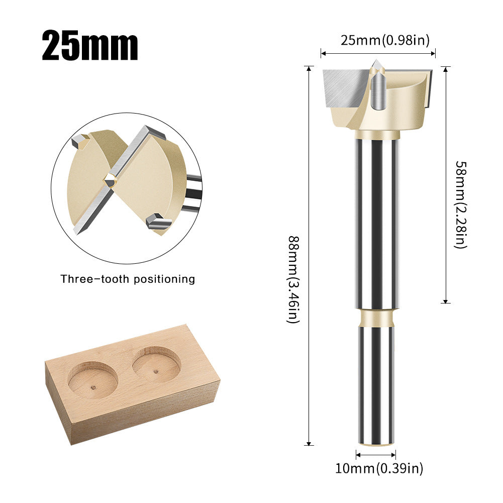 Woodworking hole opener Drill bit Extended round plastic wooden door Drill Wood punching Opening hole puncher