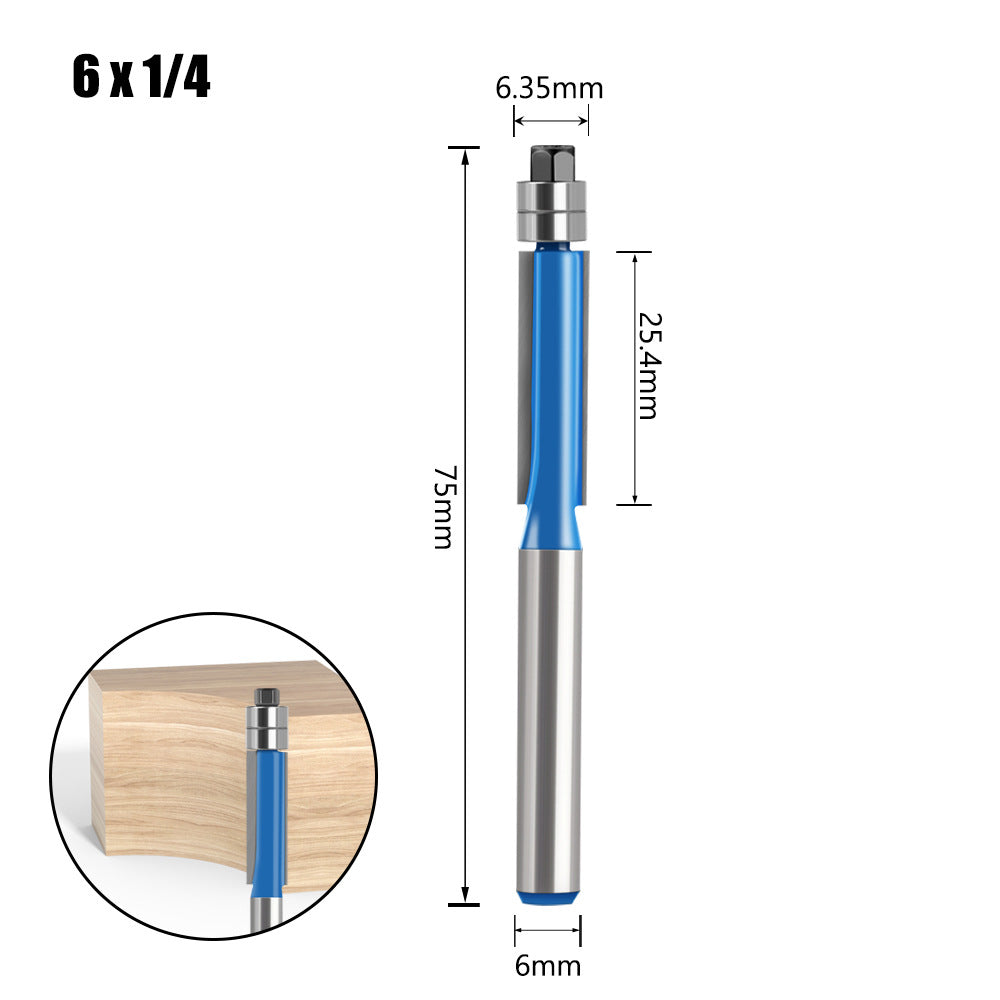4-Piece head double bearing trimming machine woodworking side milling cutter trimming knife decoration furniture cutter head engraving