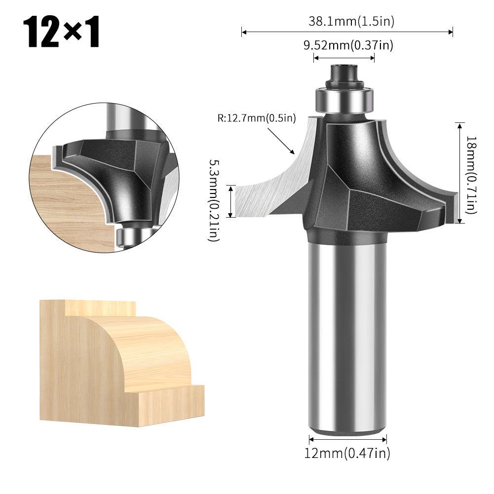 Woodworking Minzai Knife 6 Handles 12 Handles Line Knife Cabinet Door Panel Slotting Edge Trimming Milling Knife Edge Trimming Machine Knife Gong Machine Knife Carving