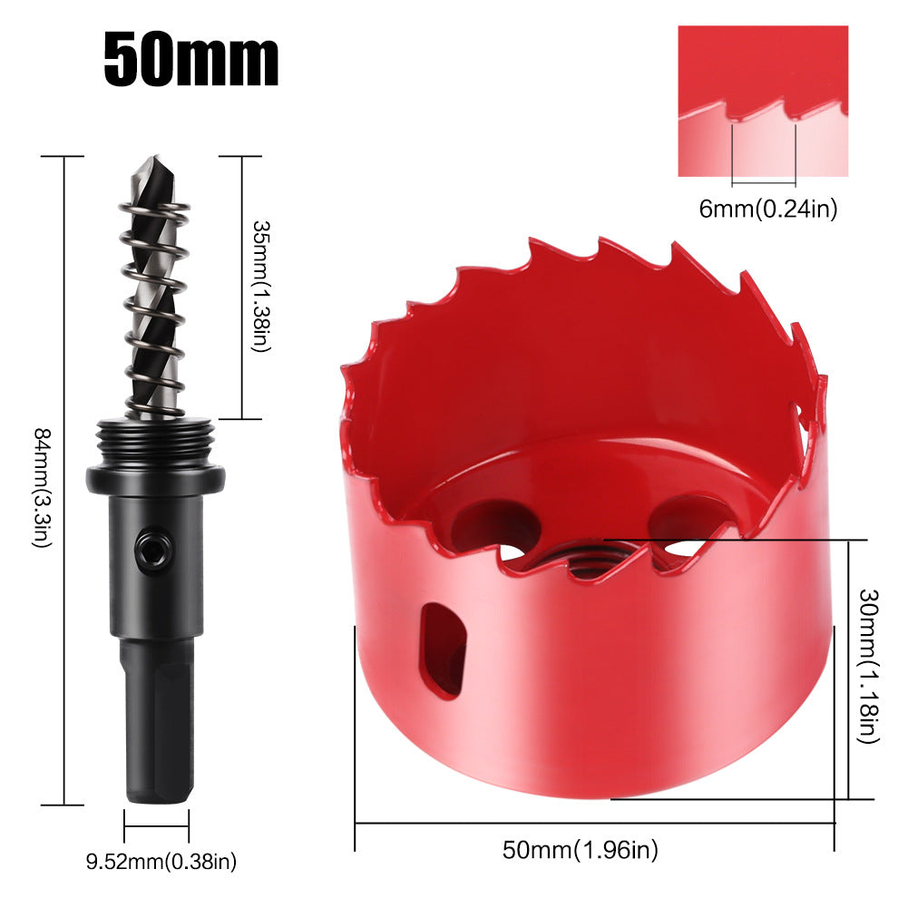 M42 Bi Metal Hole Saw Set for Wood Metal Pipe Aluminum Drywall Drilling PV Woodworking Kit