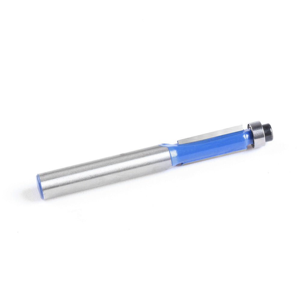 1/4 shank 6 shank bearing trimming cutter woodworking milling cutter with bearing trimming cutter double edge straight cutter woodworking milling cutter